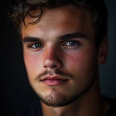 Obraz premium portrait of a young man with striking features