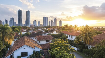 Modern and Traditional Architecture in Urban Landscape