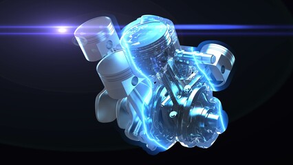 3D engine and lubricant with engine protection