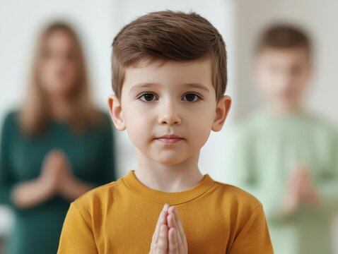 A close-up of a public service announcement video explaining health warnings and safety protocols for families