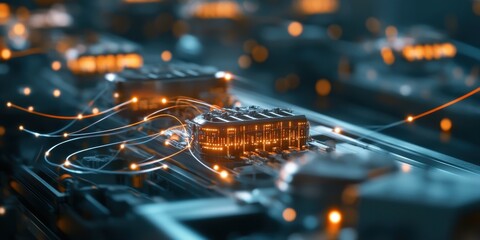 Visualizing a network of interconnected factories showcasing modern industrial collaboration and efficiency.