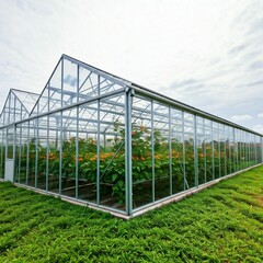 greenhouse with plants in a greenhouse