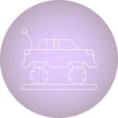 Toy car icon single vector illustration