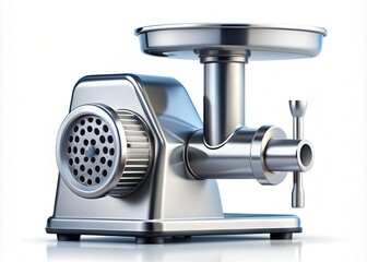 Minimalist Meat Grinder Outline: Tilt-Shift Style Graphic Element