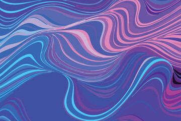 Vector Wavy Texture with Colorful Patterns in a Vibrant Abstract Background