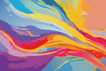 Colorful Abstract Background with Vibrant Color Splashes and Dynamic Texture