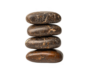 Stacked Brown Zen Stones Smooth, Natural, Spa, Relaxation, Balance