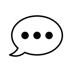  speech bubble sign symbol vector icon
