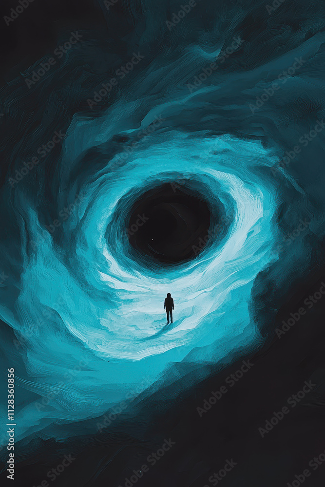 Poster exploring the depths of the mind: a surreal journey through inner reality and cosmic imagination in 