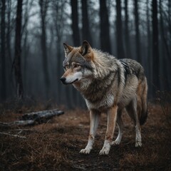 Obraz premium Write about a wolf that can control the wind.