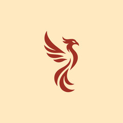 Fototapeta premium Fire phoenix logo