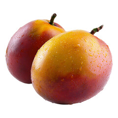 Sweet Tropical Mango Fruits isolated on transparent background