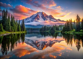 Stunning Mt Rainier Reflection Drone Photography: Epic Sunrise Views, Mirror Lake Serenity