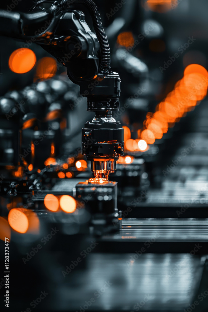 Poster advanced robotic automation in modern industry: enhancing precision and efficiency in high-tech manu
