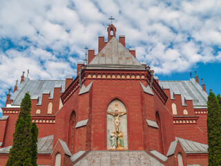 Church of the Sacred Heart of Jesus near Latvian village of Liksna .