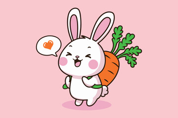 Bunny Love A Carrot Adventure vector
