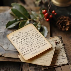 Vintage postcard with a nostalgic Christmas wish.