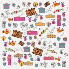 Christmas Tree and gift for new year and Christmas celebration