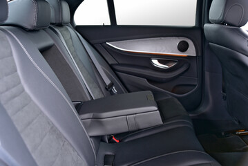 Armrest in the luxury passenger car, rear seats