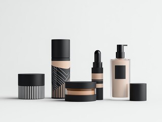 Obraz premium A luxurious body contour kit styled with artistic geometric patterns