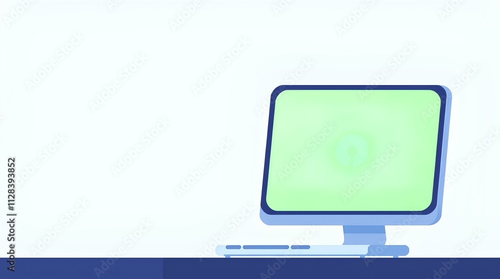 Aufkleber bright desktop interface with digital shield, highlighting innovative cybersecurity practices