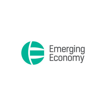 Emerging Economy  letter elogo design editable victor brand identity image