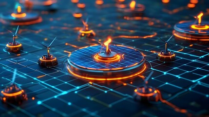 smart grid: renewable energy tech - sustainability
