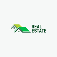 Real estate home green logo design editable victor brand identity image