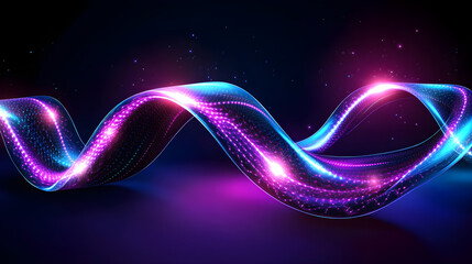 abstract background with glowing lights
