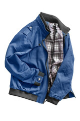 Blue jacket isolated