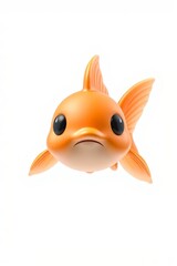 there is a toy fish that is floating in the air