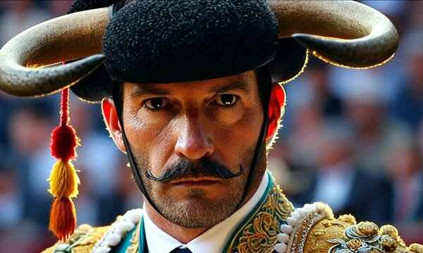 Masterful matador showcasing bravery and tradition in an electrifying bullfighting arena during a vibrant cultural festival