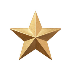 Obraz premium Golden star decoration home interior visual art elegant environment close-up view celebration concept. Transparent background.