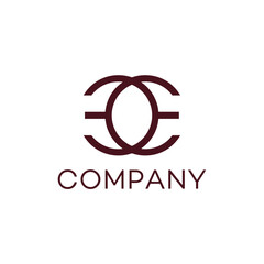 Simple minimal letter EE logo design editable victor brand identity image