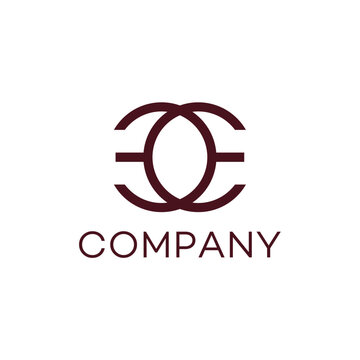 Simple minimal letter EE logo design editable victor brand identity image