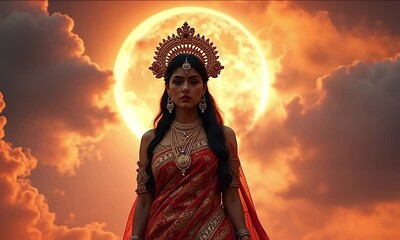 cinematic video of lord brahma laksmi