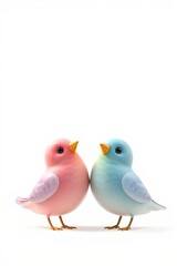 Fototapeta premium there are two birds that are standing next to each other