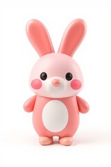 Obraz premium there is a pink toy with a white spot on the chest