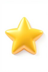 Obraz premium there is a shiny gold star shaped object on a white surface