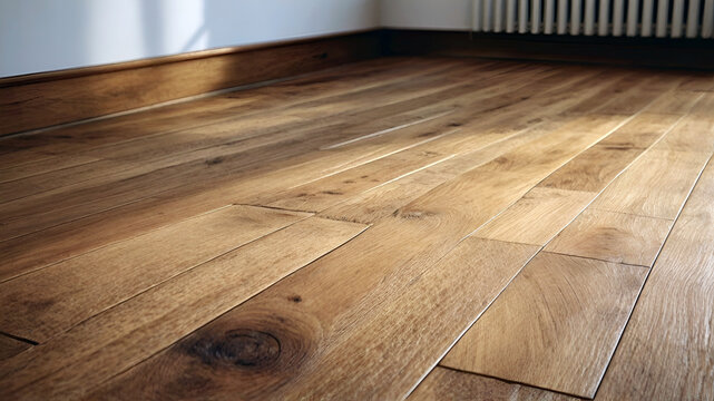 detail of wooden parquets floor, wood floor surface, copy space