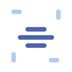 Obraz premium Abstract Blue Shape With Light Blue Fragments