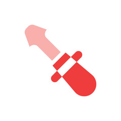 A pixel art depiction of a pink and red popsicle