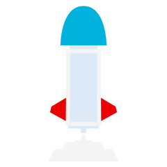 Start up space rocket. Rocket ship. Business launch illustration.