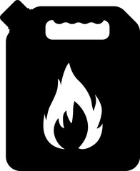 Canister icon. Jerry can symbol. Fuel, gasoline or oil canister.