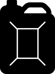 Canister icon. Jerry can symbol. Fuel, gasoline or oil canister.