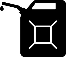 Canister icon. Jerry can symbol. Fuel, gasoline or oil canister.