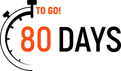 Countdown days left banner. Count time sale. Days to go illustration.