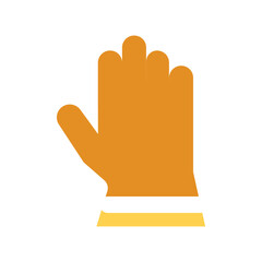 Obraz premium A simple pixel art depiction of a mitten