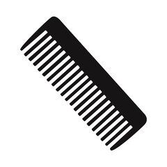 Wide tooth hair comb. Hairdressing professional tool and hair styling accessory