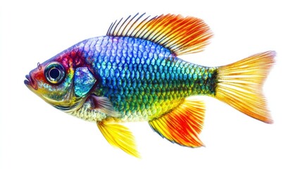 Fototapeta premium Colorful fish with vibrant scales and fins